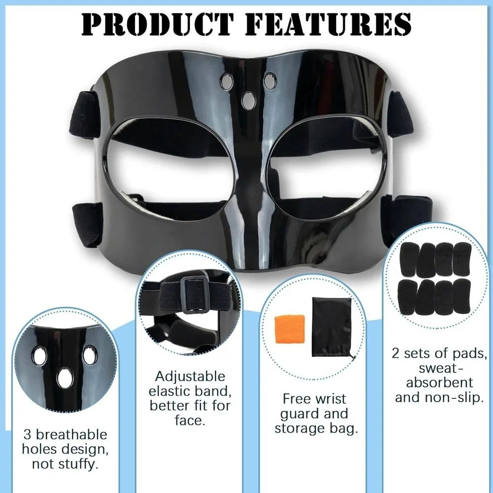Adjustable‎ Nose Guard Face Mask for Broken Nose Sports Protection